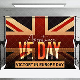 Aperturee - Aperturee British Flag Happy Victory In Europe Day Backdrop